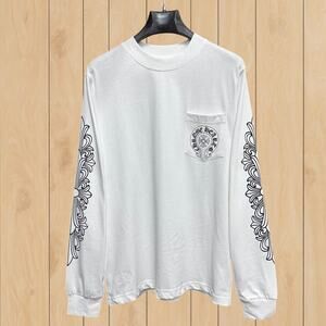 Chrome Hearts Men's Classic White Long Sleeve